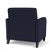Lesro Siena Lounge Reception Wide Guest Chair, Black, OH Navy Upholstery SN1201 - alternate 2